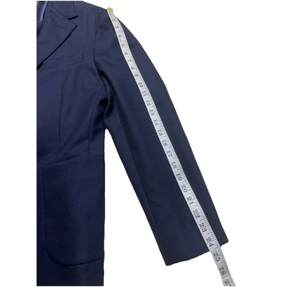 NEW Bonobos Jetsetter 38R Italian Vitale Barberis Wool Blazer Navy Athletic Fit - Picture 11 of 12